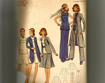 Butterick Misses' Top, Skirt, Pants, and Jacket Pattern 6077