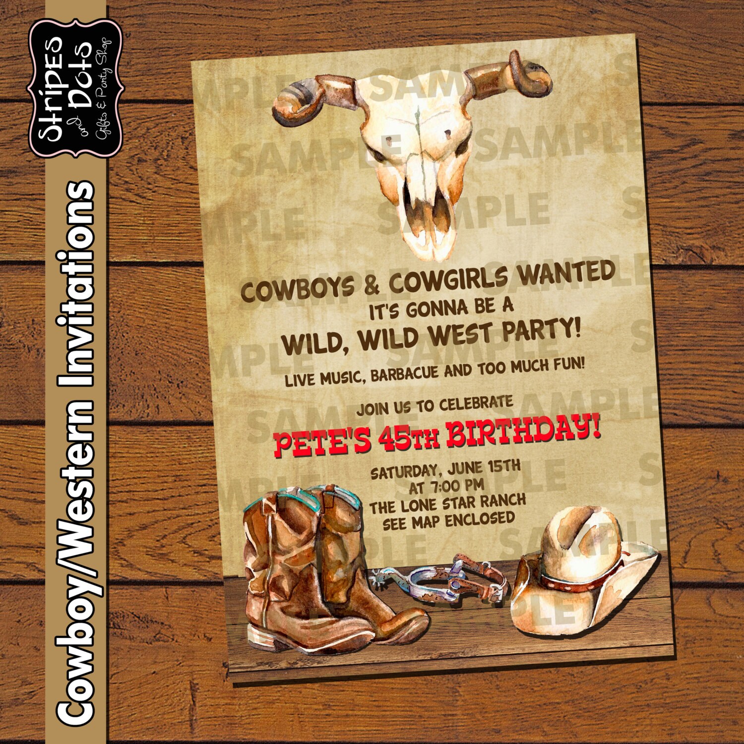 Western EinladungenCowboy PartyWestern PartyCowboy