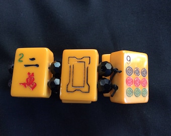 Vintage Bakelite Mahjong Bracelet