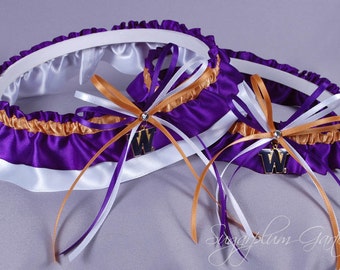 University of Washington Huskies Wedding Garter Set