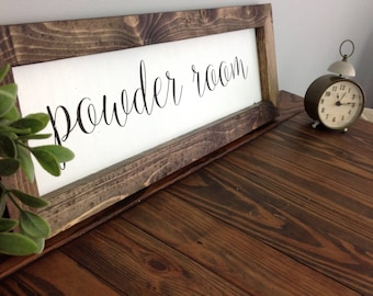 Powder Room Farmhouse Sign