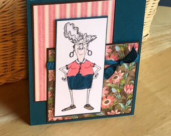 Funny birthday card for her, Birthday card for her,