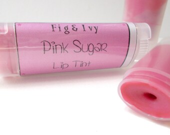 Lip Balm - Pink Sugar Lip Tint , Tinted Lip Balm , Natural Makeup