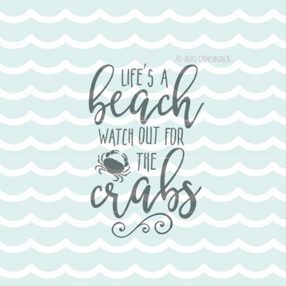 Download Beach SVG Life's A Beach SVG Vector File. Cricut Explore