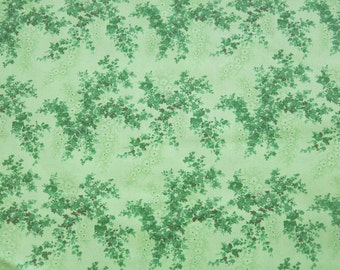 1/2 yard of 100% cotton "Green leaf" fabric