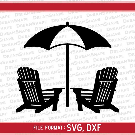 Download Beach Chair SVG Files Beach Chair DXF Cut Files Beach Chair