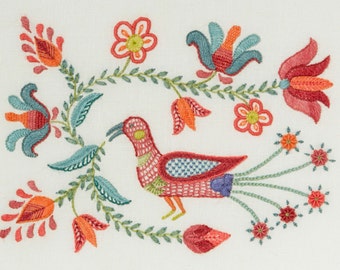Crewel Embroidery Kit - TULIPA BIRD