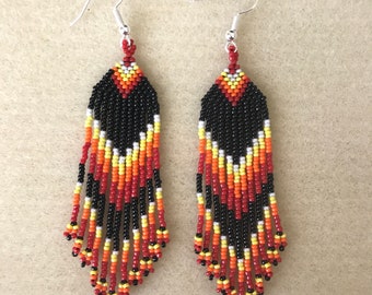 Southwestern Style Fringe Earring