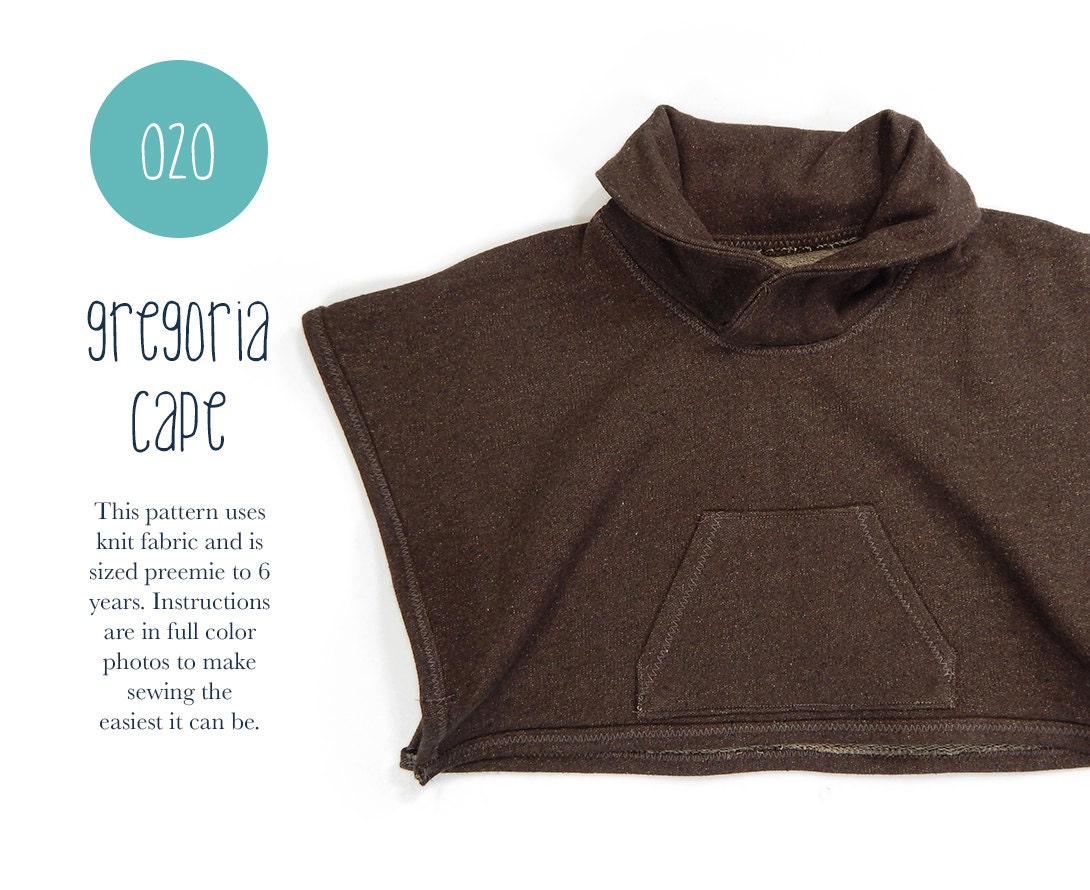 020 Gregoria Riding Cape PDF Sewing Pattern Little Girl Kid