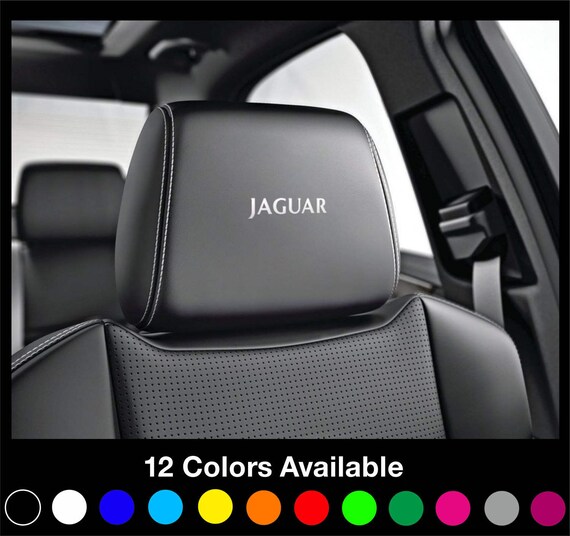 x6 JAGUAR Jag Sport Headrest Car Seat Decals Stickers