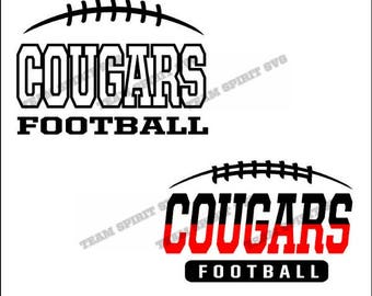 Cougars Football Laces Download Files - SVG, DXF, EPS, Silhouette Studio, Vinyl Cut Files, Digital Cut Files -Use with Cricut and Silhouette
