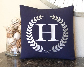 Personalized Pillow, Silver Pillow, Metallic Silver Monogram Pillow, Silver Cushion, Metallic Decor, Gold Home Decor, unique gift