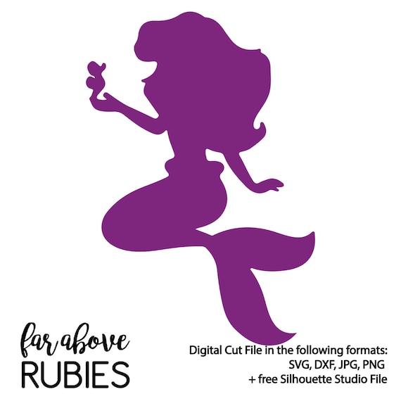 Download Mermaid Inspired SVG & DXF Digital Cut file for Silhouette or