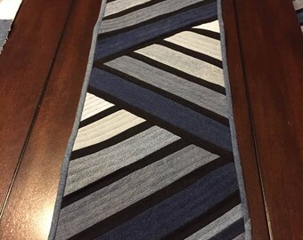 denim table runner