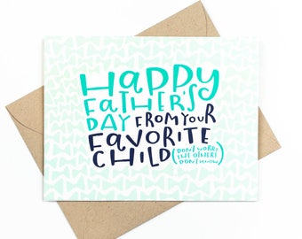 father's day card - favorite child