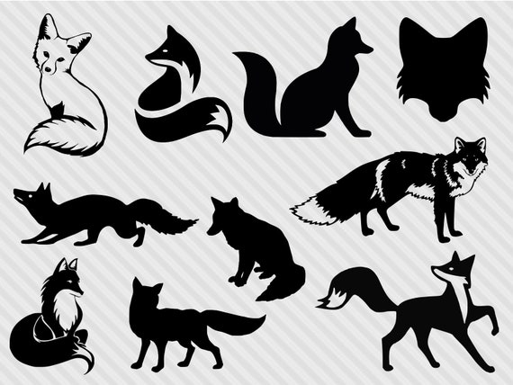 Download Fox svg bundle fox clipart fox silhouette svg fox dxf cut