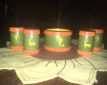 Vintage St. Labre Indian School Sugar And Two Sets Of Salt And Pepper Shakers