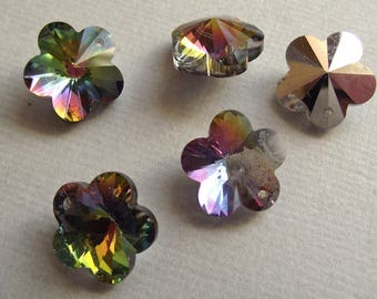 5 Silver stained glass 15 x 15 mm.