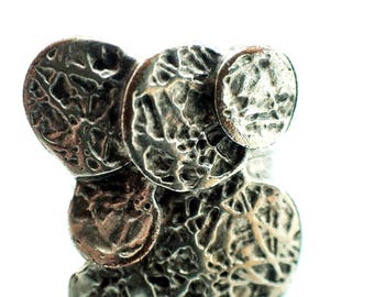 Pewter Brutalist Style Ring