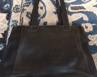 vintage Coach black handbag purse
