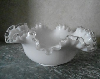 1950's Fenton Fluted Glass Bowl