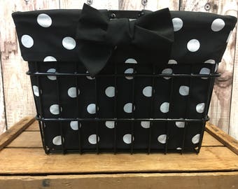 Large Polka Dot Basket Liner