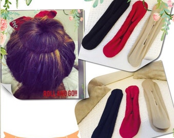 ROLL AND BUN (Easy Up do and natural curls)