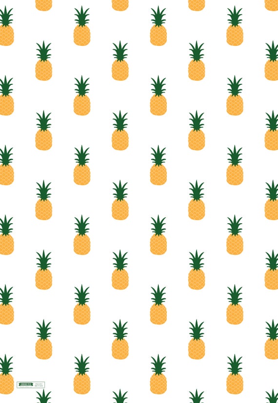 Pineapple Wrapping Paper Pineapple gift wrap