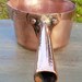Tactile Antique French Professional Chefs' Copper Pouring Spout Sugar Saucepan,Copper Riveted Handle,Vintage Kitchenalia Parisian Restaurant