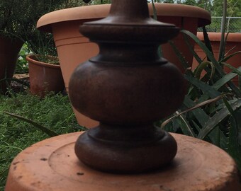 Wood Finial/Architecturial Salvage/Home Decor Piece/DIY Project