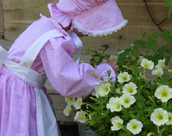 WeHaveCostumes Modest Quality Homemade Historical Costumes-Pink Pioneer- Girl sizes up to 14