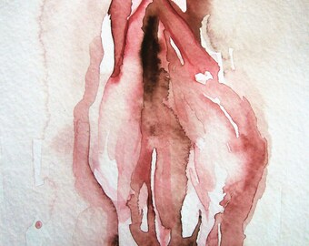 Vulva Study I - LARGE Giclee Print - 20" x 12.5"