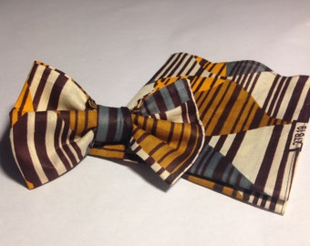 Jojo bow tie and pocket square set
