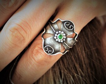 Byzantine Ring, Silver Ring, Christmas Gift, Recycled, Byzantine jewelry, Oxidized Ring, Oxidized Silver, Adjustable Ring, Ancient Greek