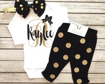 Baby Girl Clothes, Baby Girl Monogram Bodysuits, Personalized bodysuits, Monogram Bodysuit Pants Set, Monogram Shirts, Monograms, Name Shirt