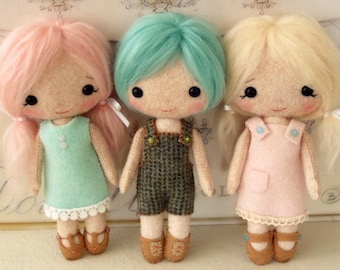 Cotton Candy Dolls pdf Pattern - Instant Download