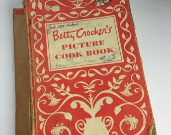 Betty Crocker's Picture Cookbook - Betty Crocker Cookbook 1950 - First Edition - 1950s Cookbook - Vintage Kitchen - Recipe Book