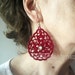 PDF Crochet Earrings Pattern, Pendant Necklace, DIY Earrings or Pendant, Drop Earrings, Charm Pendant