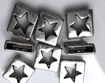 12 intermediaries star for 18mm leather cord