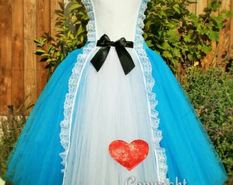ADULT Alice Handmade Tutu Dress - Birthday, Party, Photo Prop, Pageant, Cosplay