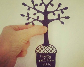 Little Acorns - an original papercut template by Loula Belle at Home, personal use only