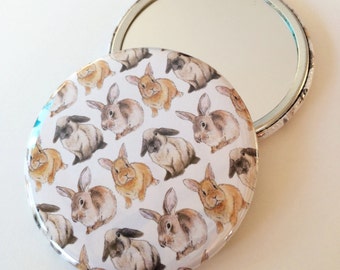 Bunny Rabbit Pocket Mirror