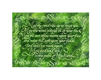 Irish Blessing 11 x 14 matted print