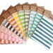Lines Party Bag Paper Sweet Loot Birthday Favour - 11 Colours Available