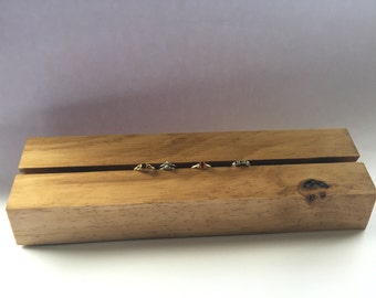 Pine Ring Display with Walnut Stain