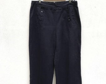 ON SALE 20% OFF Vintage Lauren Jeans by Ralph Lauren Sailor Pants Usn Pants Rrl Pants Navy Blue Pants