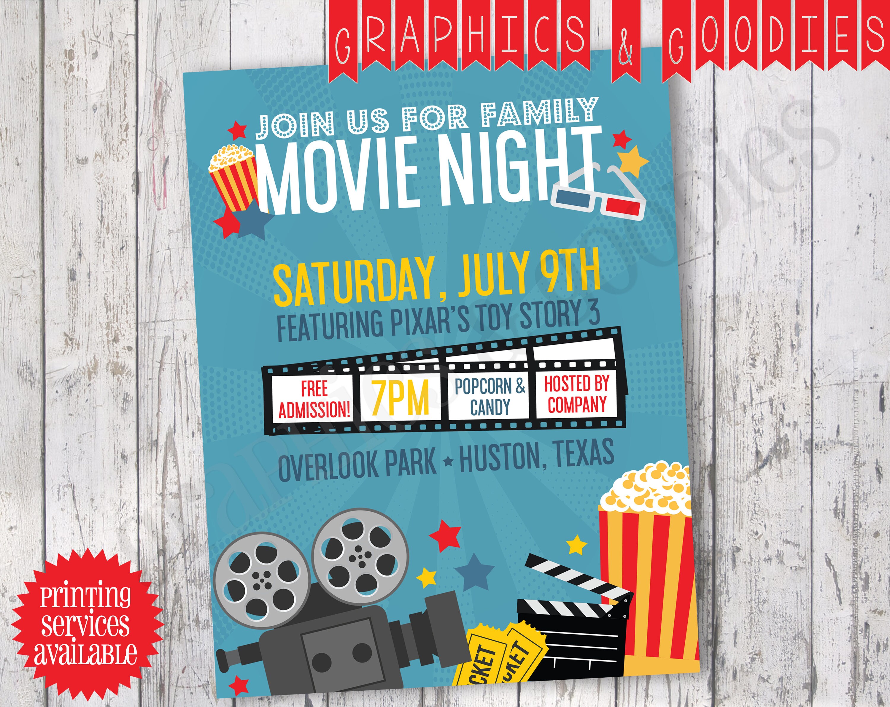 Movie Night Flyer