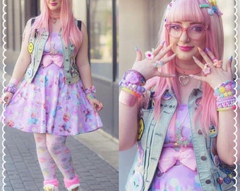 Creepy Cute Dress, Baby Bunny Dress, Kawaii Bunny Dress, Doll Dress