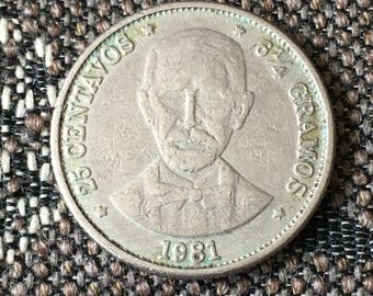 1981 Dominican Republic 25 centavos