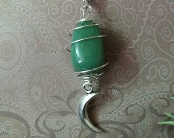 Aventurine Crystal therapy-reiki-chakra tumbled-Moon-